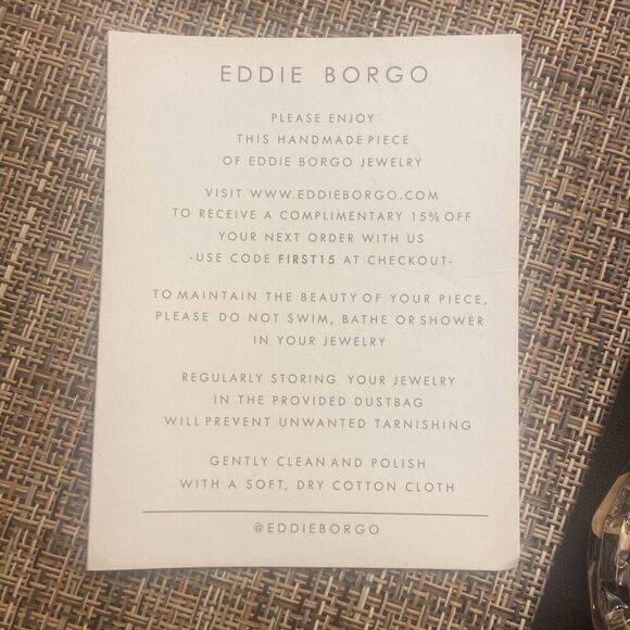 EDDIE BORGO Supra Link Necklace and Earrings $675 MSRP Brand New in Packages - Picture 7 of 11